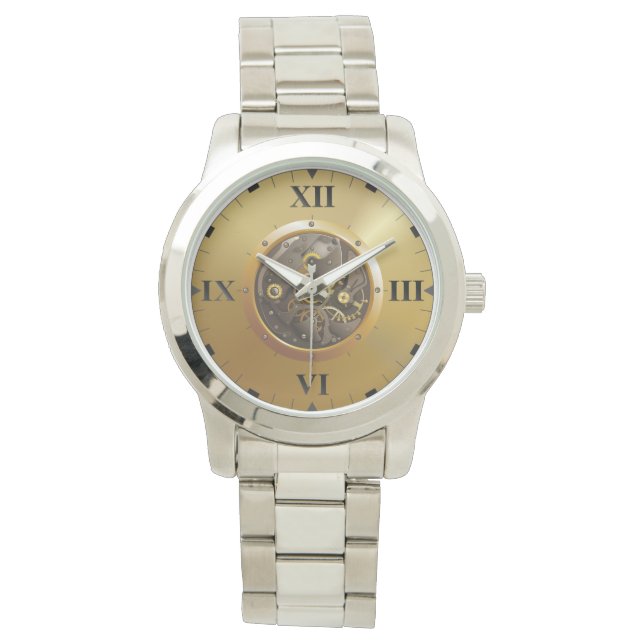 trabajo en las agujas del reloj con marcado romano (Anverso)