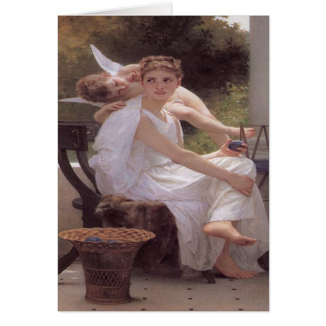 Trabajo interrumpido por Bouguereau 1891 (Frente)