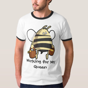 Trabajo para mi camiseta de la abeja reina