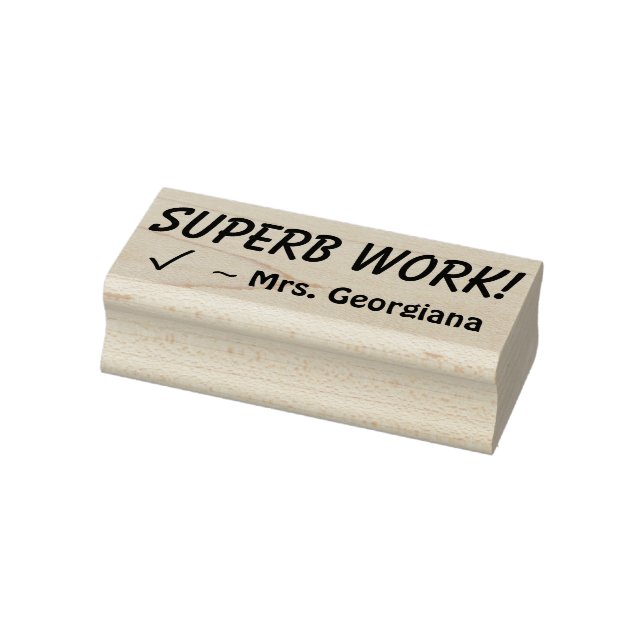 "¡TRABAJO SUPERIOR!" Sello de goma de marca (Sello)