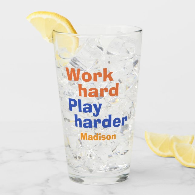 Trabajo vs. Reproducir nombre personalizado (Anverso (hielo))