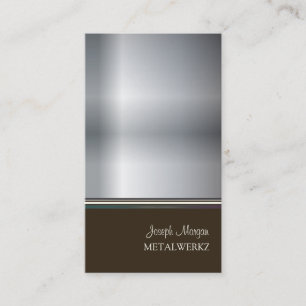 Trabajos de metal, tarjetas de presentación