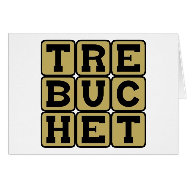 Trabuquete, arma catapulta (Anverso (Horizontal))