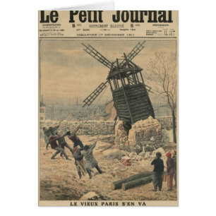 Tracción abajo de uno de los molinoes de viento