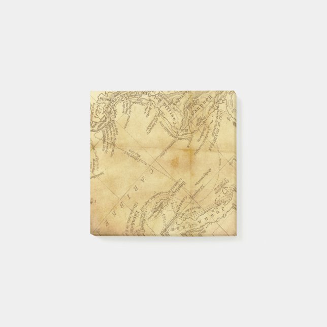 trace nota de post-it elegante de papel del globo (Anverso)