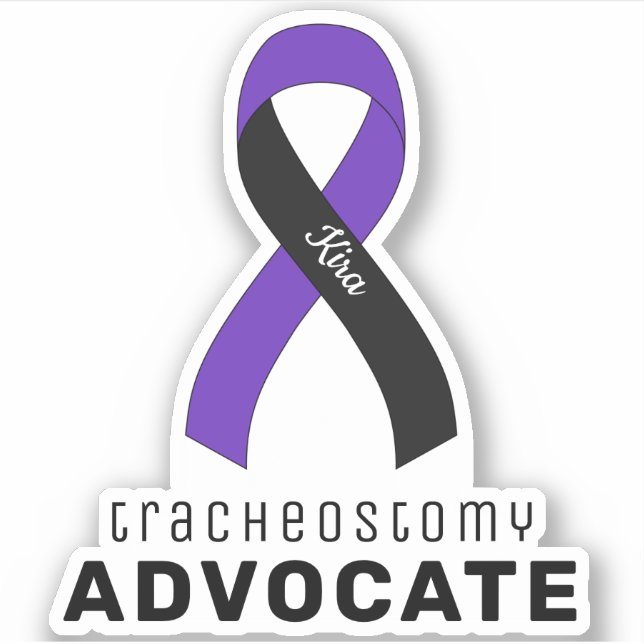 Tracheostomía Advocate Vinyl Pegatina (Anverso)