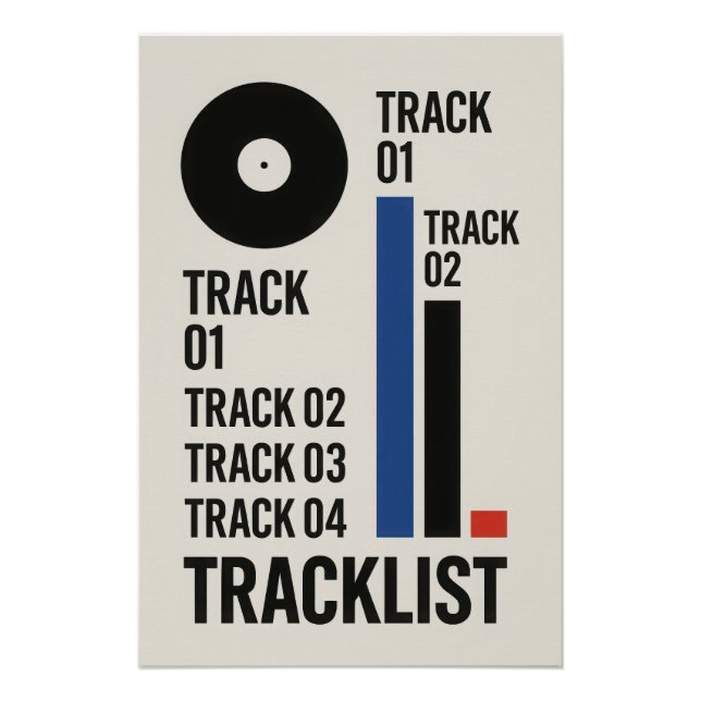 Tracklist - Vinyl - Poster (Anverso)