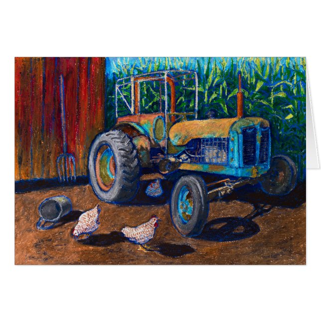 Tractor antiguo (Anverso (Horizontal))