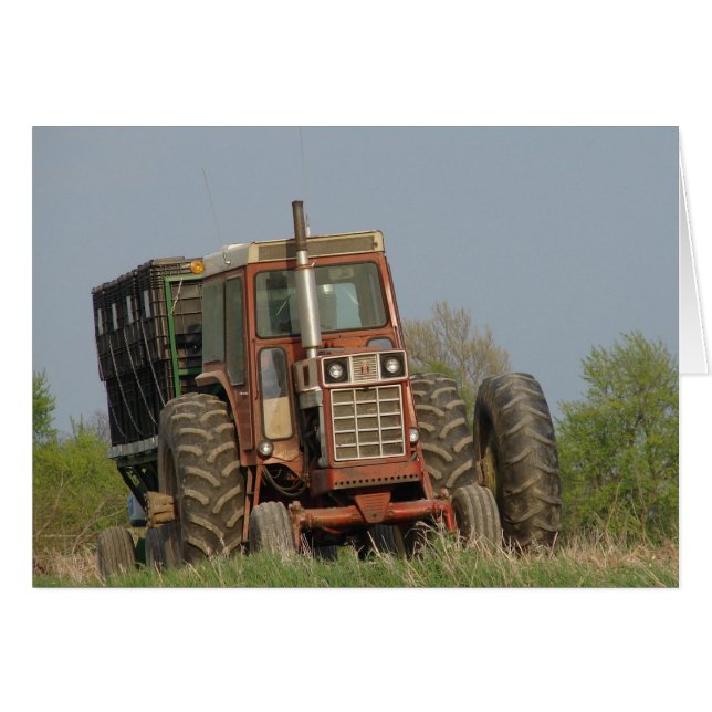 Tractor antiguo (Anverso (Horizontal))