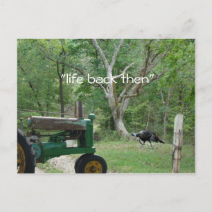 tractor antiguo y tarjeta postal turca - personali