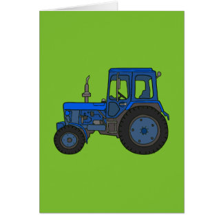 Tractor azul