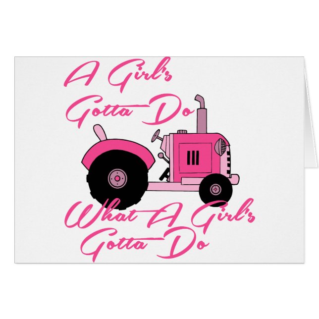 Tractor de Chicas rosados (Anverso (Horizontal))