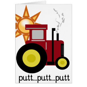 Tractor de granja rojo