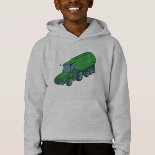 Tractor de granja verde