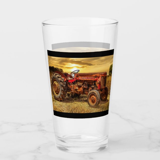Tractor de granjas rojas Vintage (Anverso)