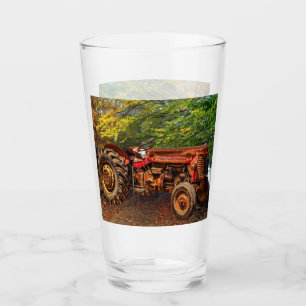 Tractor de granjas rojas Vintage