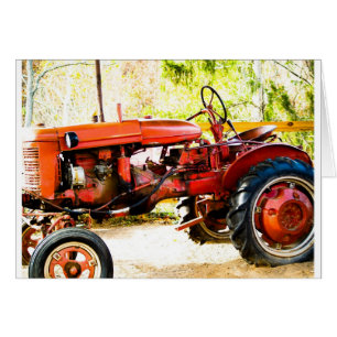Tractor del rojo del vintage