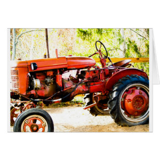 Tractor rojo vintage
