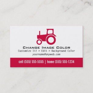 Tractor - tarjeta de visita personal