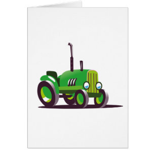 Tractor verde de corte