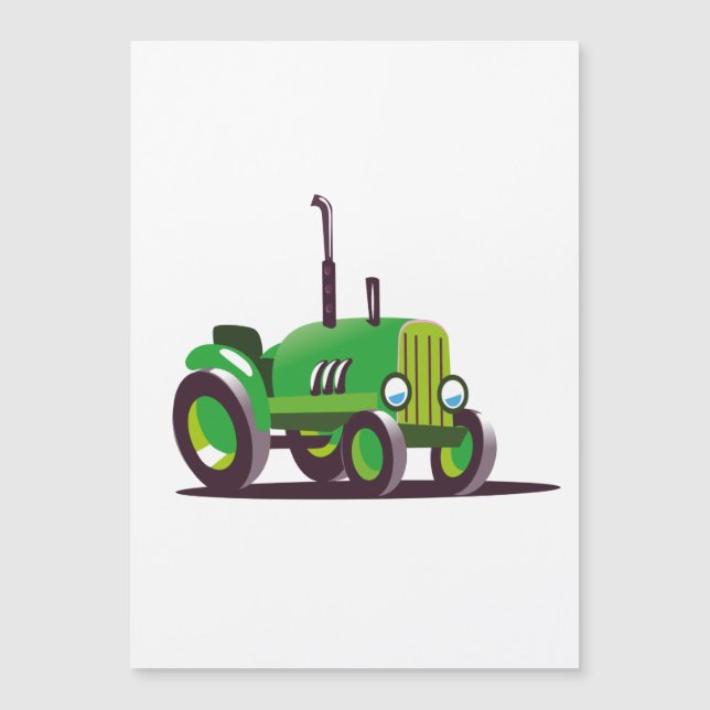 Tractor verde de corte (Anverso)