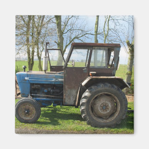 Tractor viejo en imán holandés del refrigerador