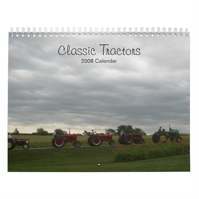 Tractores Clásicos Calendario Personalizable (Tapa)