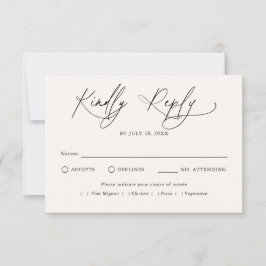Tradición de guión moderno RSVP de boda