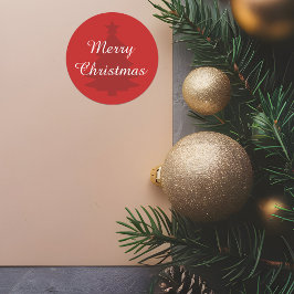 Tradicional - Clásico Pegatina navideño de moras r