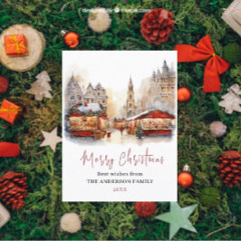 Tradicional invierno rústico Feliz Navidad