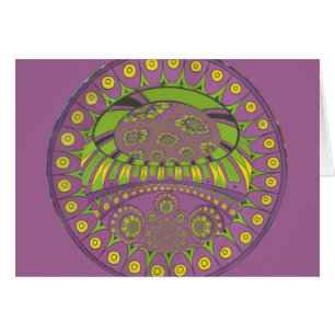 Tradicional kaleidoscopio africano púrpura y amari