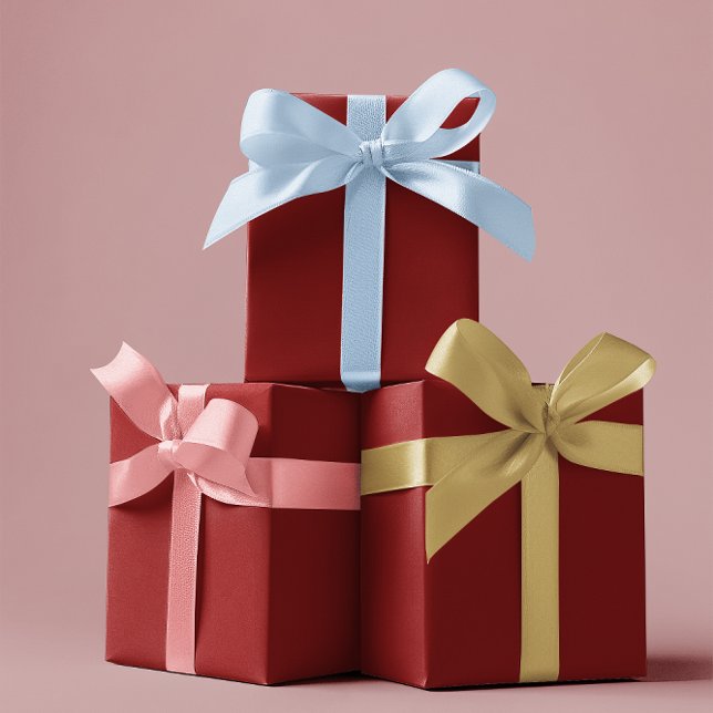 Tradicional - Rojo oscuro - Hojas de papel envuelt (Subido por el creador)