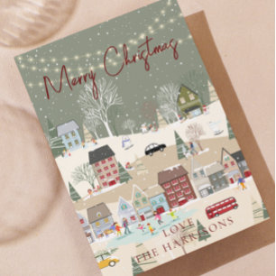 Tradicional Rojo Rústico 1 foto Feliz Navidad