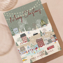 Tradicional Rojo Rústico 1 foto Feliz Navidad