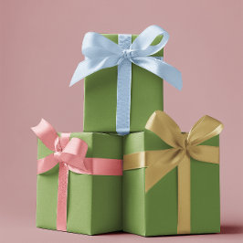 Tradicional - Verde suave - Hojas de papel envuelt