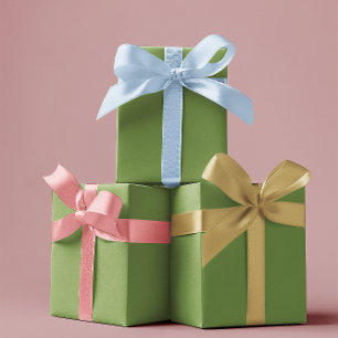 Tradicional - Verde suave - Hojas de papel envuelt