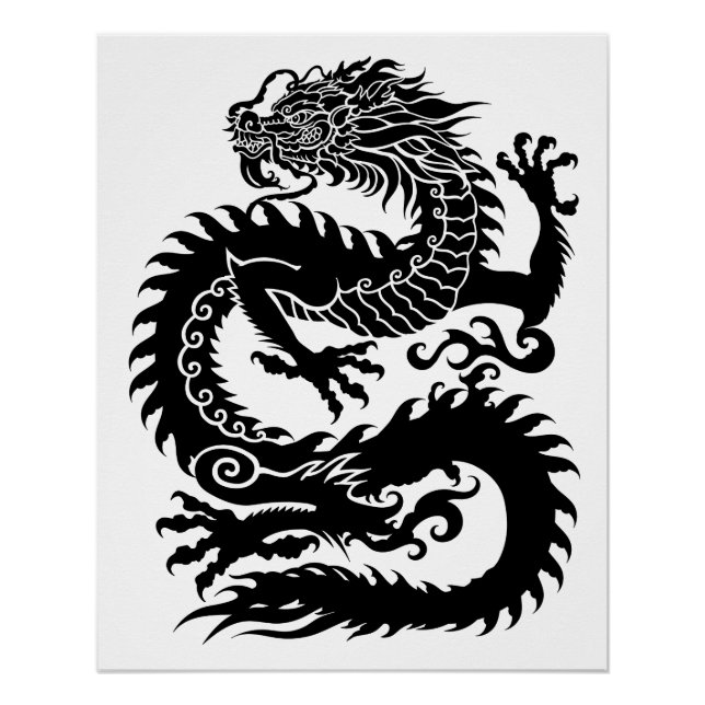 Traditional Chinese dragon Poster (Anverso)