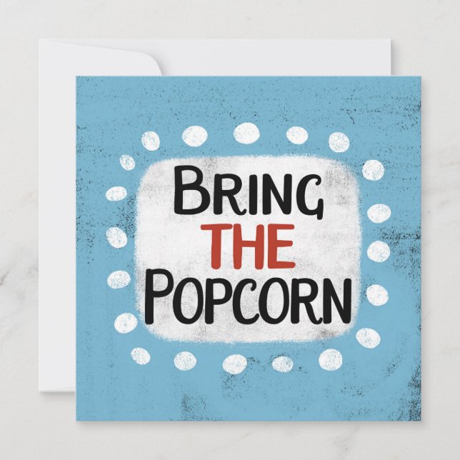 Trae La Tarjeta De Saludo De Popcorn (Anverso)