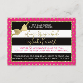 Trae Una Tarjeta De Libro, Oh Bebé, Faux Purpurina