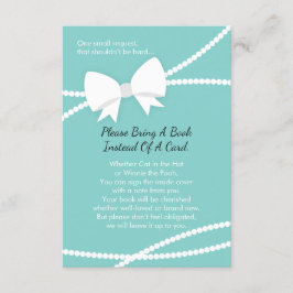 Trae una tarjeta del libro, Baby Shower, azul del