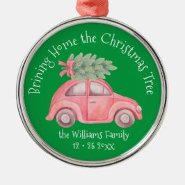 Traer a casa el ornamento premium del árbol de Nav