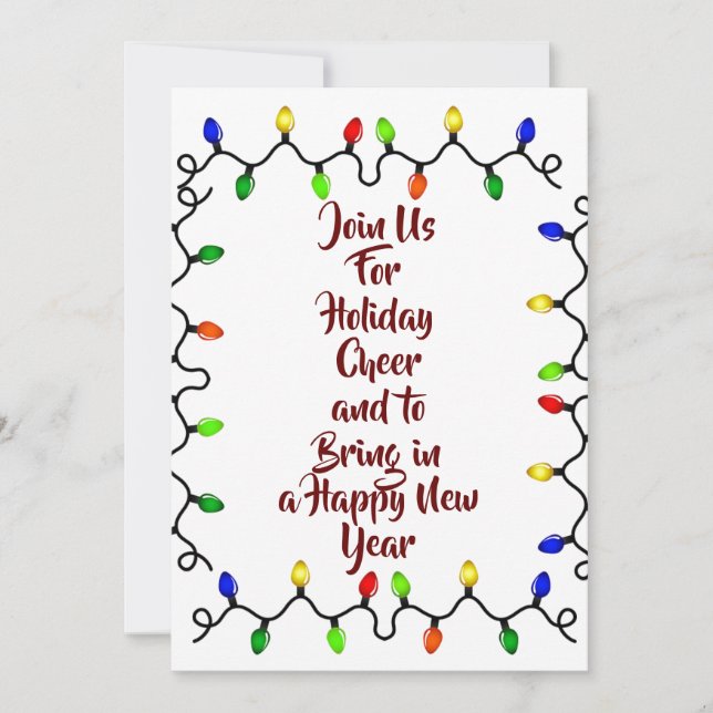 TRAER EL ***AÑO NUEVO*** INVITACIÓN DE VACACIONES (Anverso)