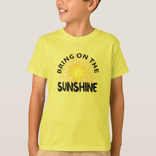 Traer El Diseño Sunshine - Camiseta Básica Para Ni