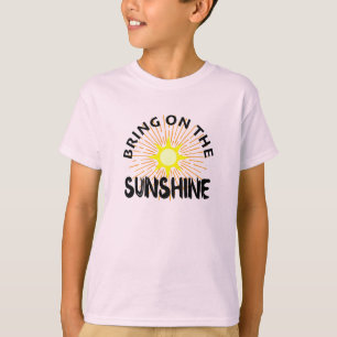 Traer El Diseño Sunshine - Camiseta Básica Para Ni