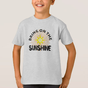 Traer El Diseño Sunshine - Camiseta Básica Para Ni