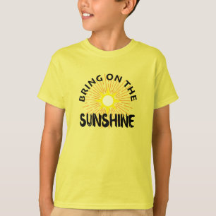 Traer El Diseño Sunshine - Camiseta Básica Para Ni