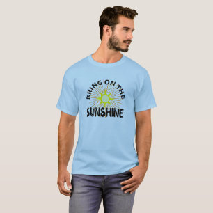 Traer El Diseño Sunshine - Camiseta Oscura Básica