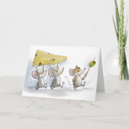 Traer la tarjeta de felicitación de queso (con ace