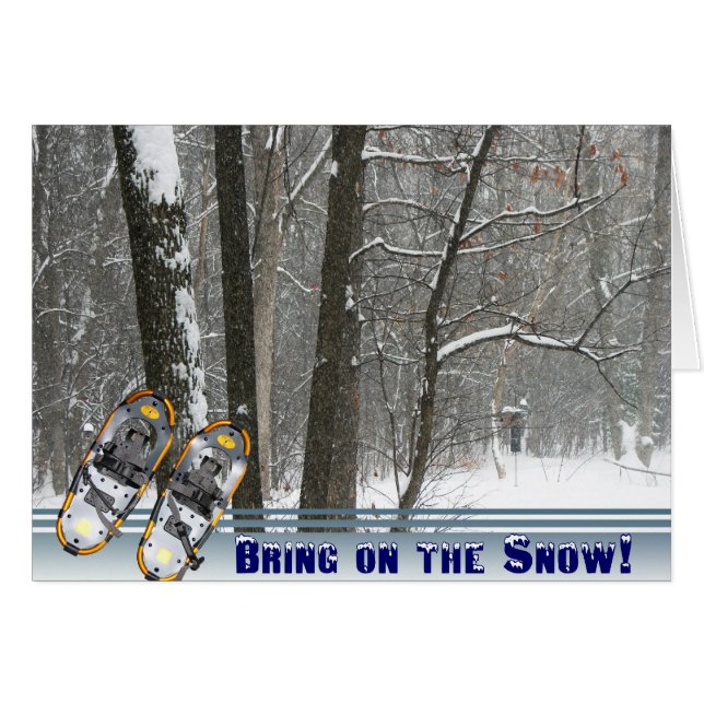 Traer la tarjeta de nieve (Anverso (Horizontal))