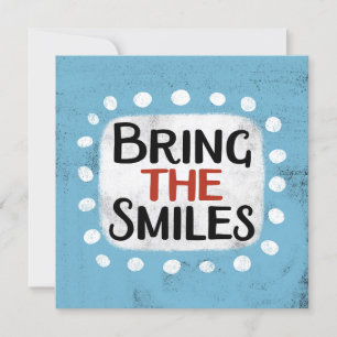 Traer La Tarjeta De Saludo De Sonrisas